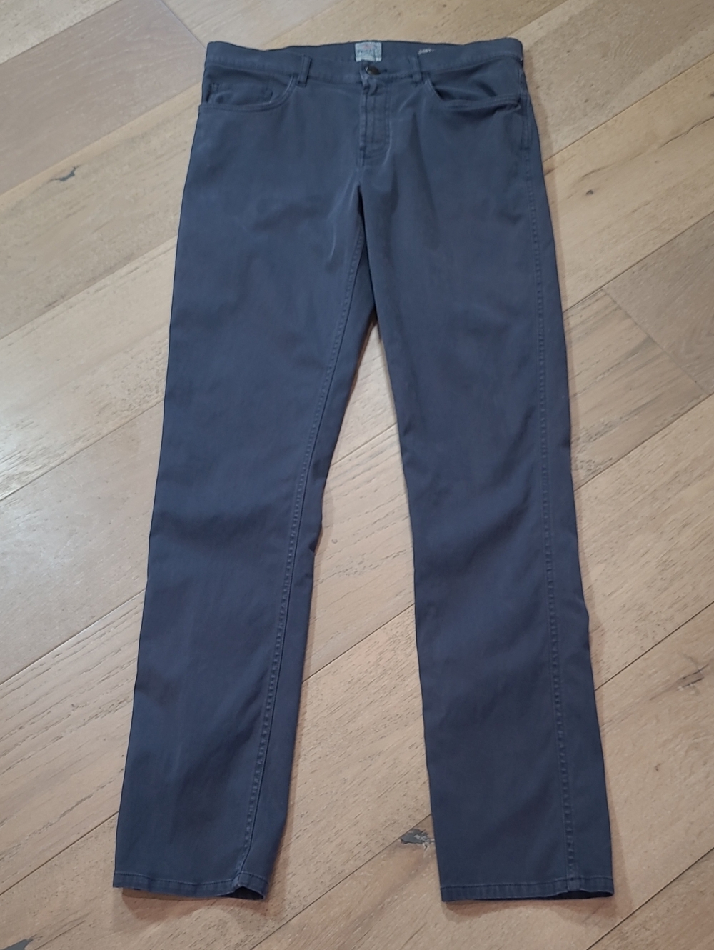 Faherty Comfort Twill Pant Men's sz 32 Navy Mid Rise Straight Leg Jeans